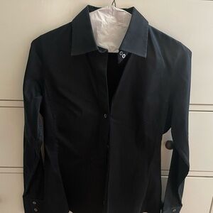 Banana Republic Women's Black Button Down Shirt